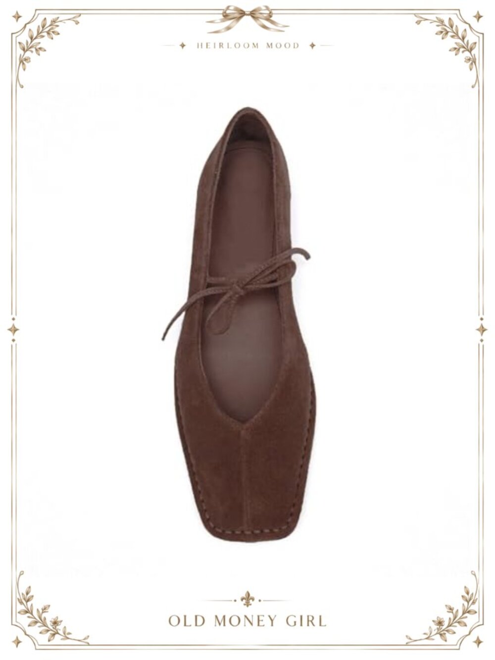 Lace Up Ballet Flats Square Toe Mary Jane Slip On Faux Leather Ballerina